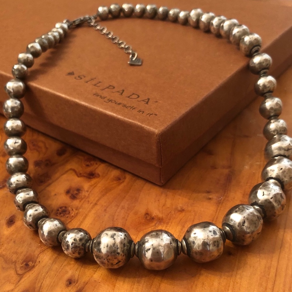 Silpada Sterling Silver Electroformed Bead Ball “Atmospheric” Necklace N1953 - Picture 7 of 15